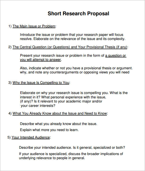 Best research proposal example