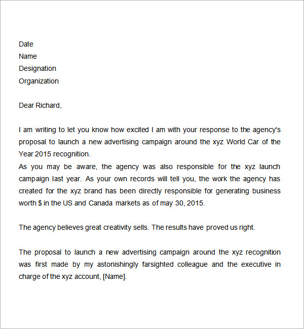 Sample Proposal Letter Templates to Download