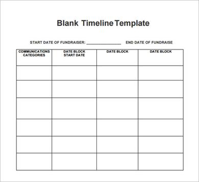 free blank timeline template