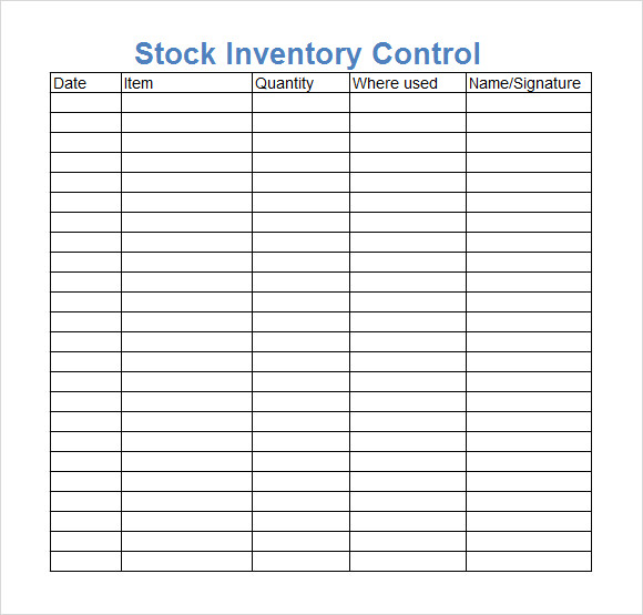 Free Inventory Templates For Excel