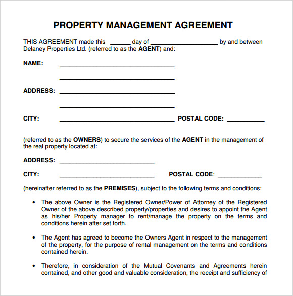 Business Management Agreement Pdf