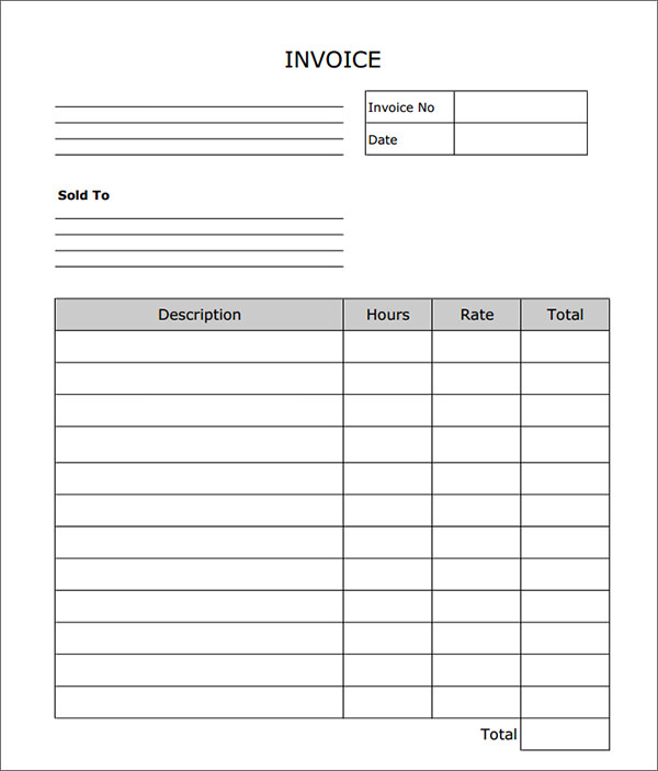 Service Invoice - 28+ Download in PDF, Word, Excel, PSD